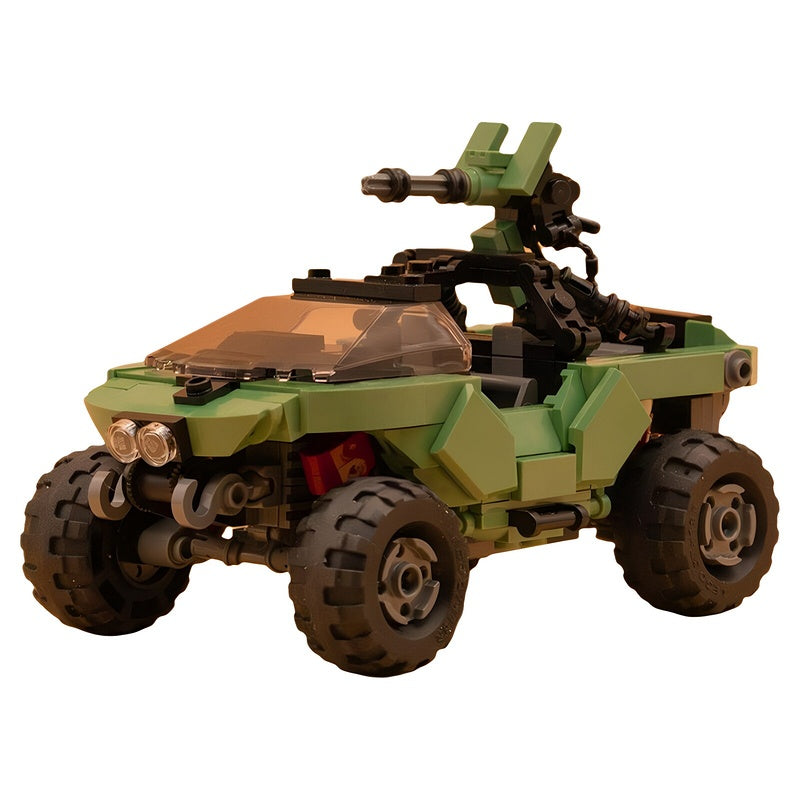 Sci-Fi Tactical 4x4 Turret Vehicle MOC Building Kit - 1