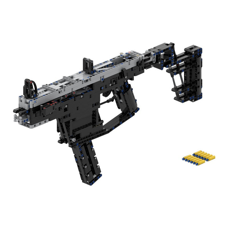 Sci-Fi Tactical SMG MOC Building Kit | Mechanical Display Model - 4