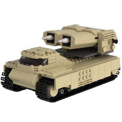 Sci-Fi Twin-Missile Tank MOC Building Kit - 1