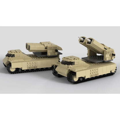 Sci-Fi Twin-Missile Tank MOC Building Kit - 2