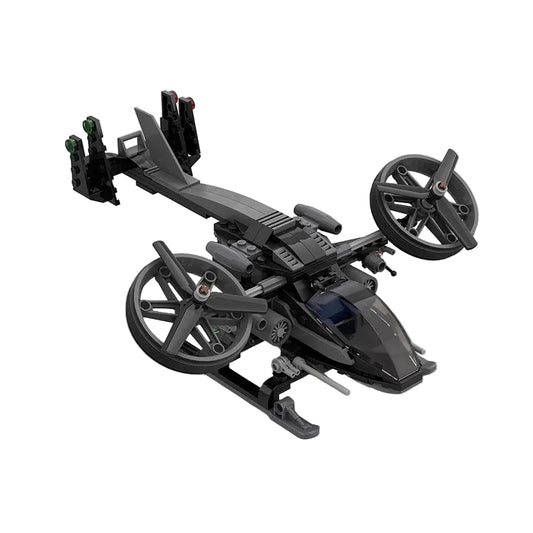 Sci-Fi Twin Rotor Helicopter Building Kit | LEGO-Compatible MOC - 1