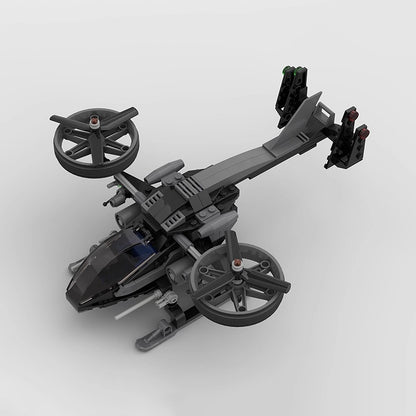 Sci-Fi Twin Rotor Helicopter Building Kit | LEGO-Compatible MOC - 2
