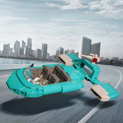 Sci-Fi Urban Security Landspeeder Building Kit | LEGO-Compatible MOC - 1