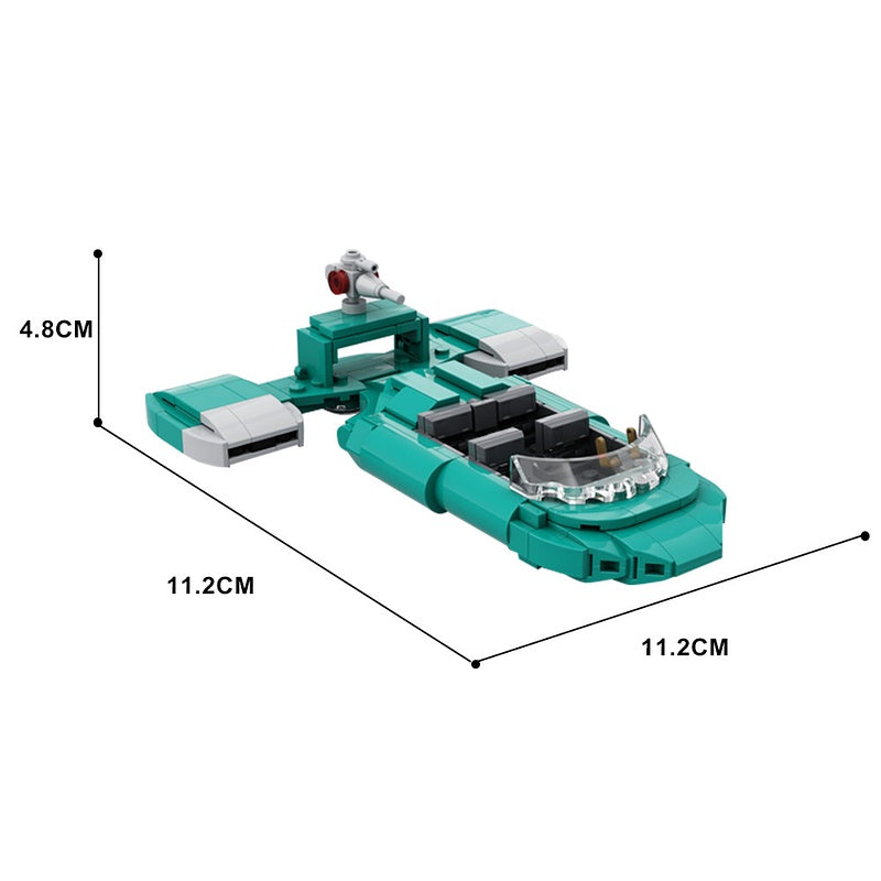 Sci-Fi Urban Security Landspeeder Building Kit | LEGO-Compatible MOC - 4