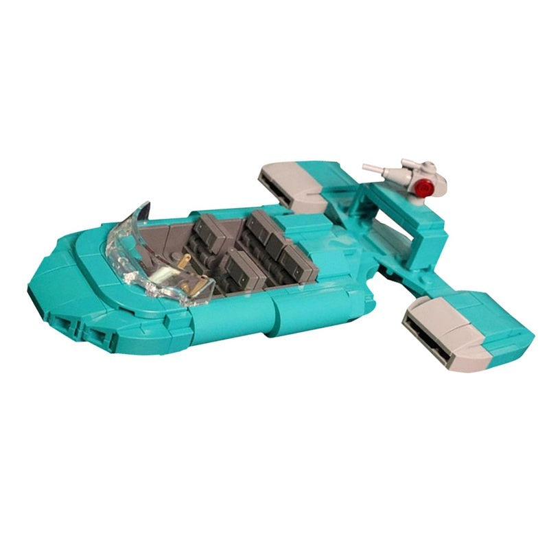 Sci-Fi Urban Security Landspeeder MOC Vehicle Building Kit - 1