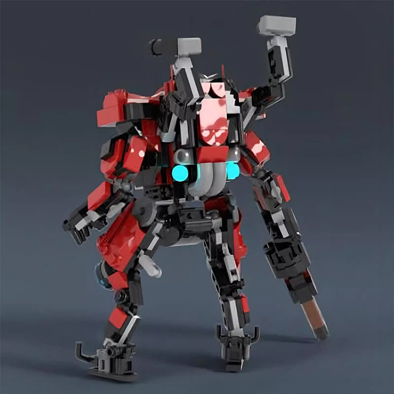 Sci-Fi Vanguard Mecha Building Kit with Pilot Cockpit | LEGO-Compatible MOC - 2