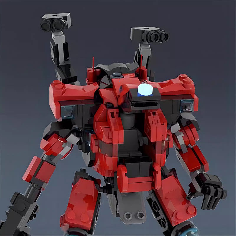 Sci-Fi Vanguard Mecha Building Kit with Pilot Cockpit | LEGO-Compatible MOC - 4