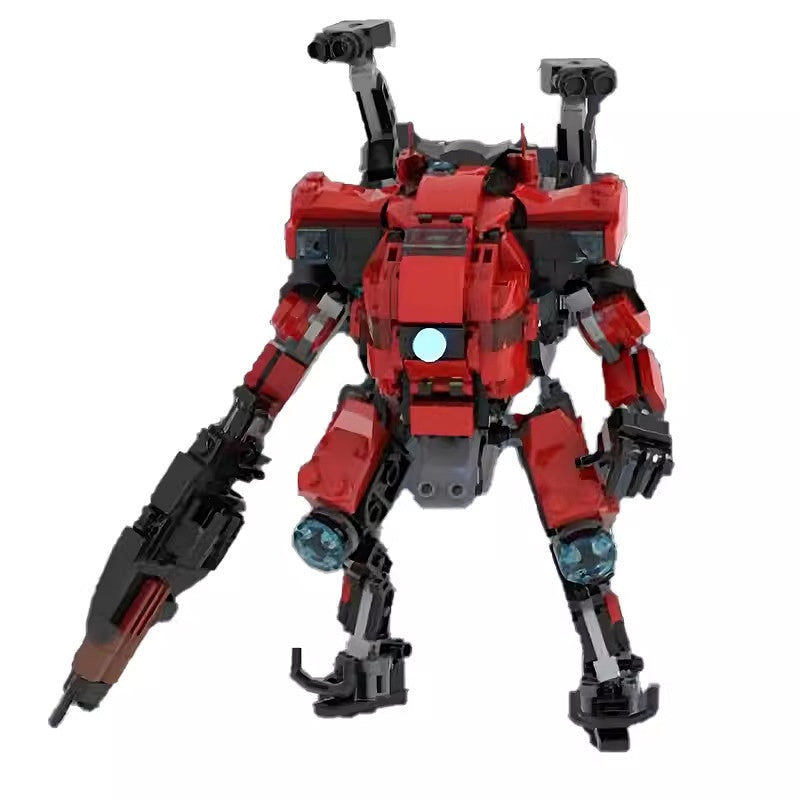 Sci-Fi Vanguard Mecha Building Kit with Pilot Cockpit | LEGO-Compatible MOC - 5