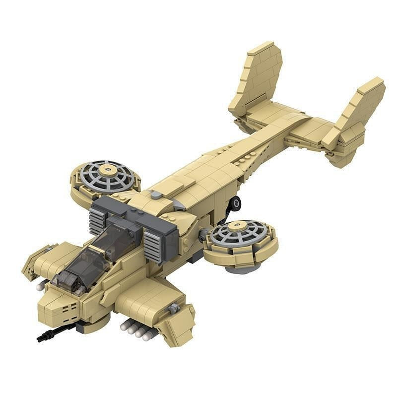 Sci-Fi VTOL Orca Fighter MOC Building Kit - 4