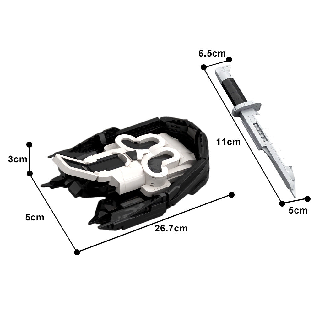 scream movie ghostface knife buck 120 building set | moc-168525 - 3