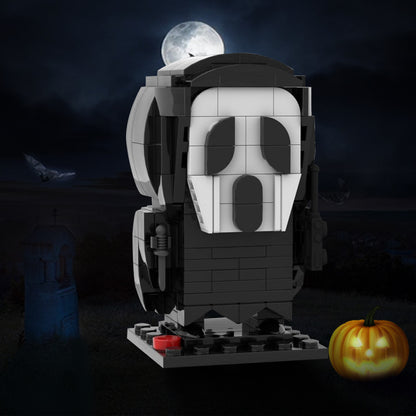scream movie mask halloween brickheadz | moc-54586 - 1