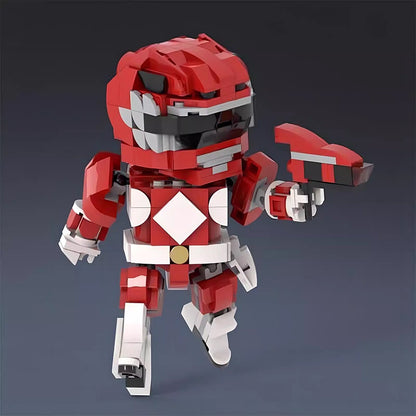 SD Crimson Hero Ranger Building Kit | LEGO-Compatible MOC - 3