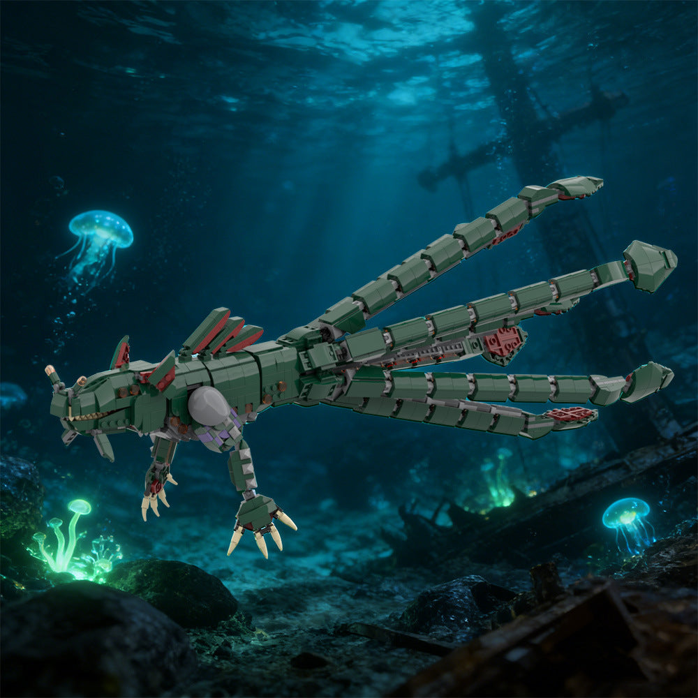 sea dragon leviathan building kit | subnautica | moc-232734 - 1