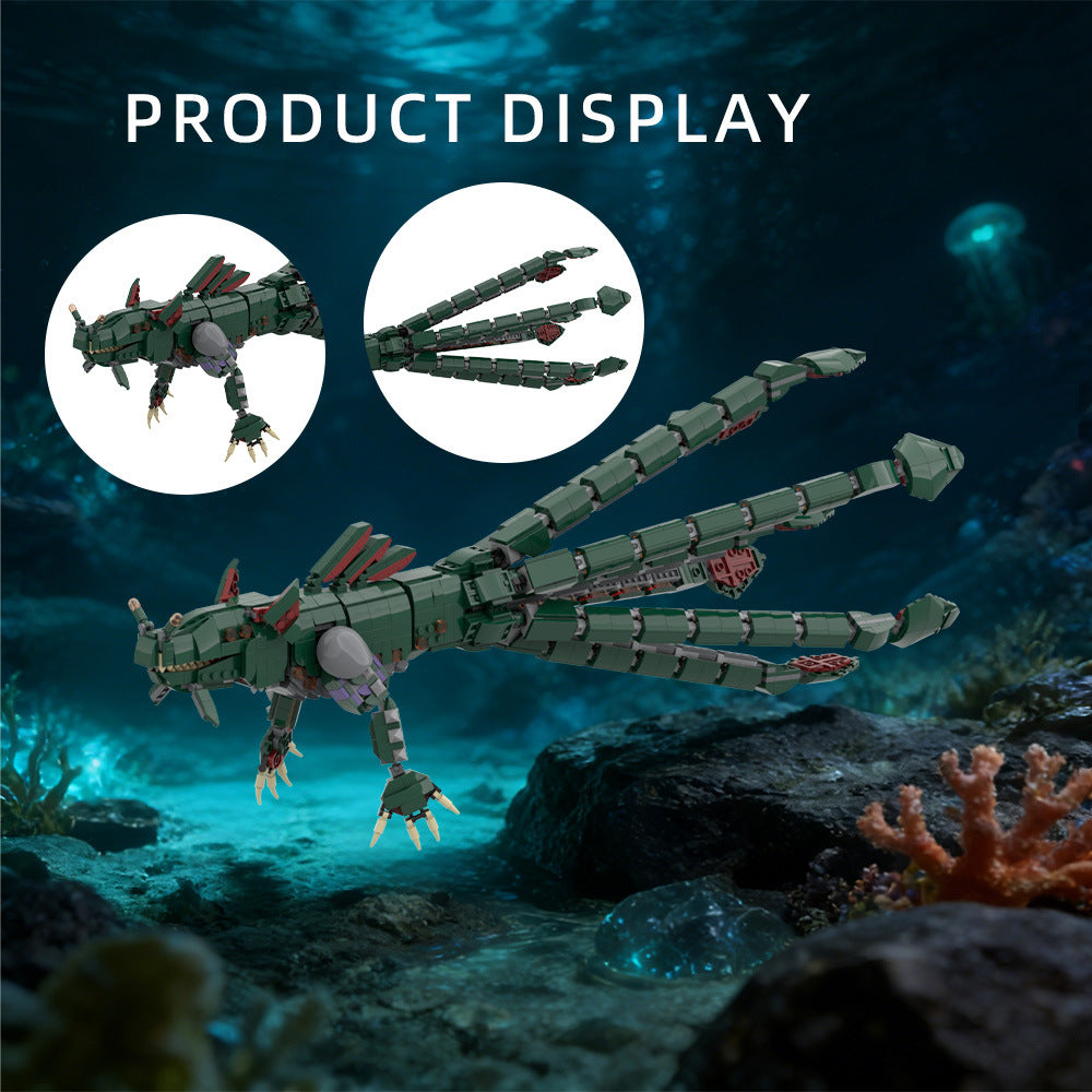 sea dragon leviathan building kit | subnautica | moc-232734 - 2