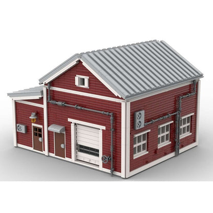 Seafood Processing Warehouse MOC Building Kit - 2