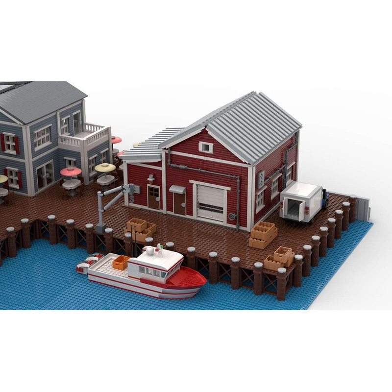 Seafood Processing Warehouse MOC Building Kit - 5