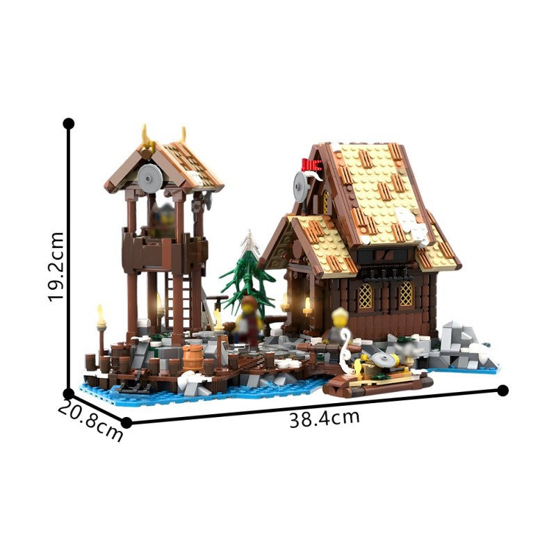 seaside expansion building set | viking village | moc-200311 - 3