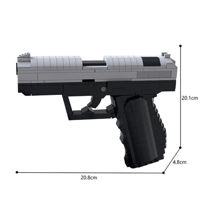 Secret Agent Tactical Pistol Building Kit | LEGO-Compatible MOC - 5