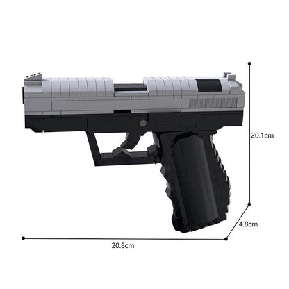 Secret Agent Tactical Pistol MOC Building Set | Custom Spy Handgun Model - 5