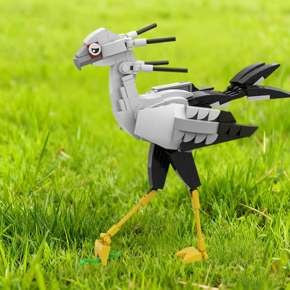 secretary bird building kit | lego compatible moc - 1