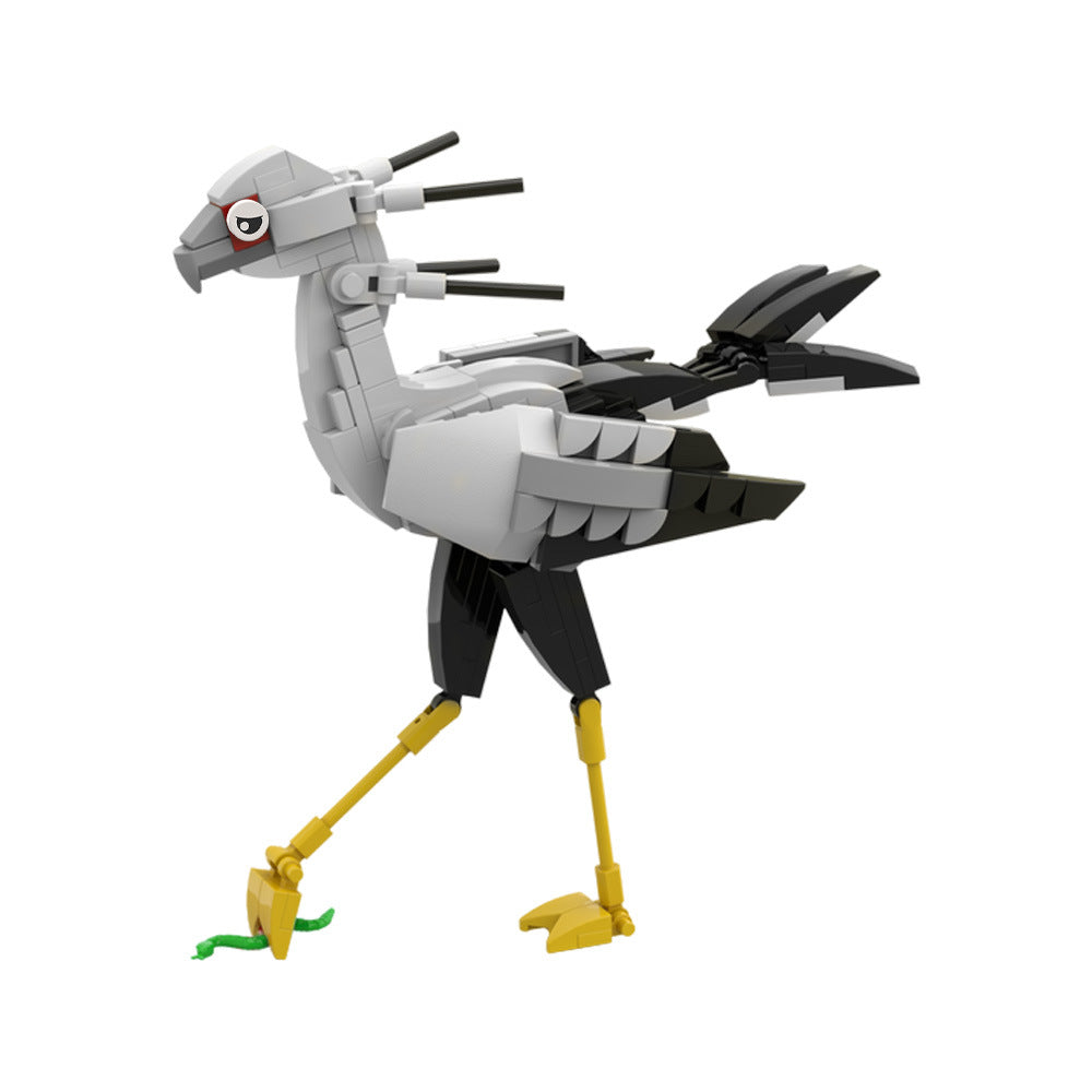 secretary bird building kit | lego compatible moc - 3