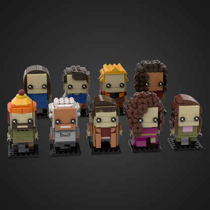 serenity crew brickheadz building set | firefly | moc-221120 - 2