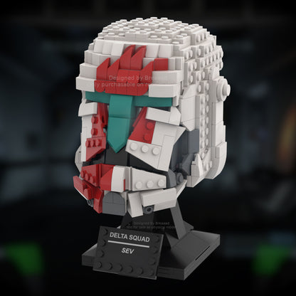 sev - delta squad helmet building set | moc-83630 - 1