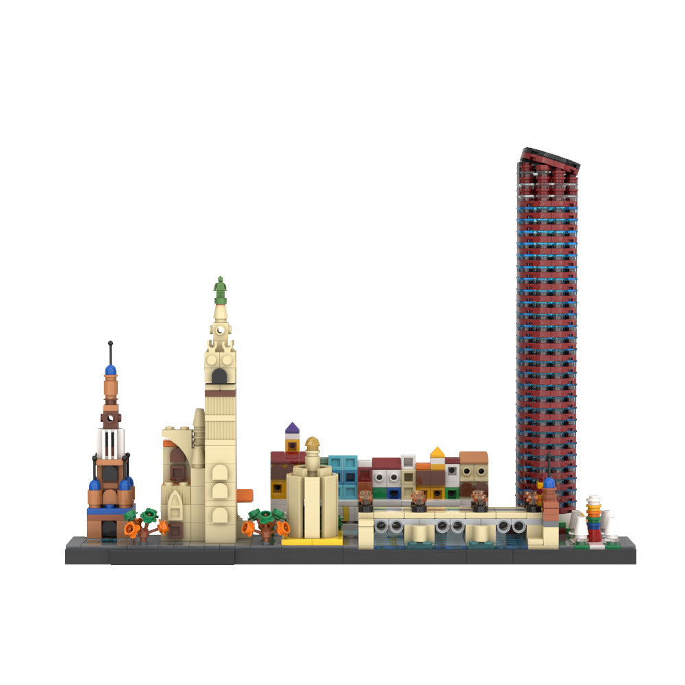 Seville Skyline Building Kit | LEGO-Compatible MOC - 1