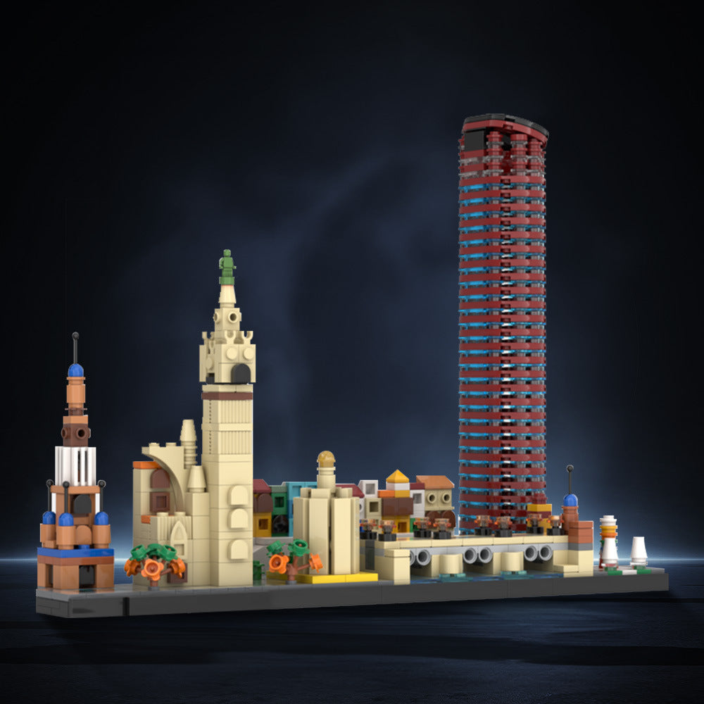 Seville Skyline Building Kit | LEGO-Compatible MOC - 2