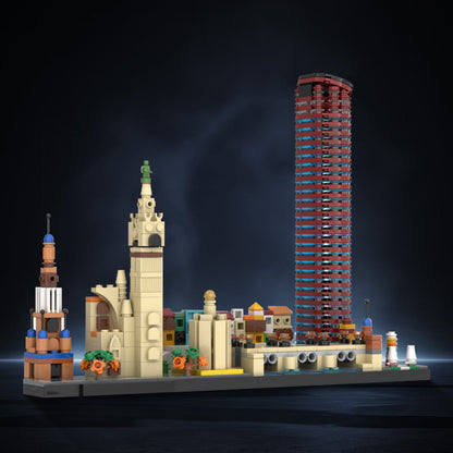 Seville Skyline Building Kit | LEGO-Compatible MOC - 2