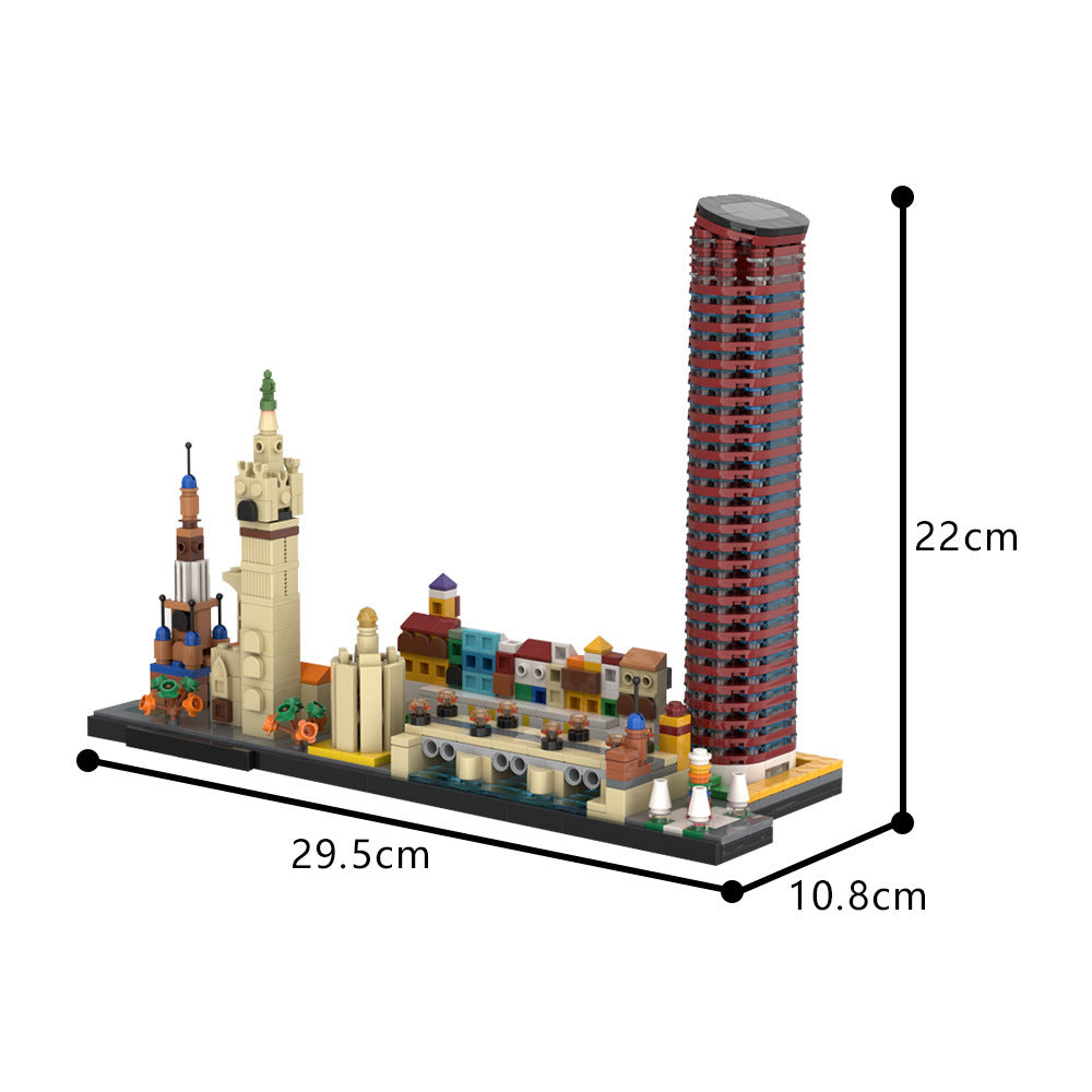 seville skyline building set | moc-192743 - 4