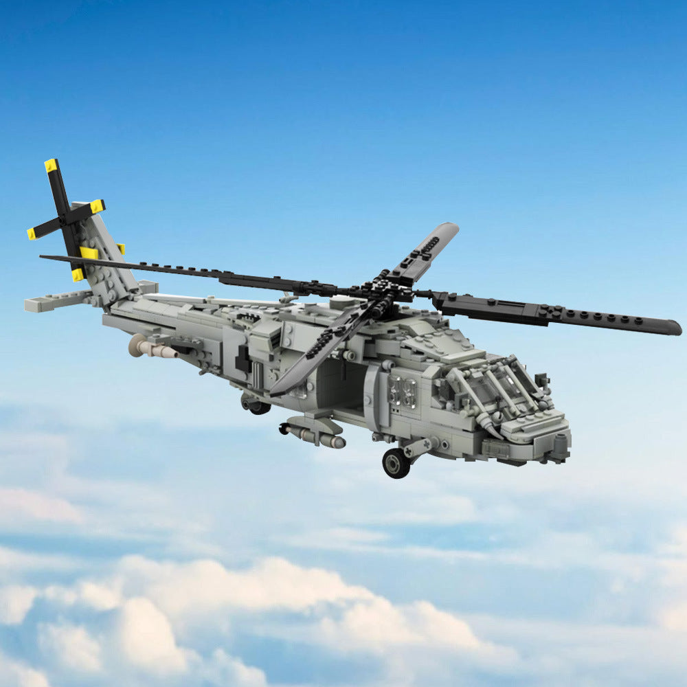SH-60 Seahawk Rescue Helicopter Building Kit | LEGO-Compatible MOC - 2