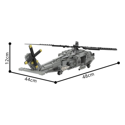 SH-60 Seahawk Rescue Helicopter Building Kit | LEGO-Compatible MOC - 4