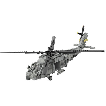 SH-60 Seahawk Rescue Helicopter MOC Building Kit | Aviation Model - 5