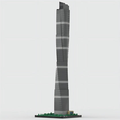 Shanghai Tower MOC Megatall Skyscraper Skyline Building Kit 1:650 Model - 2