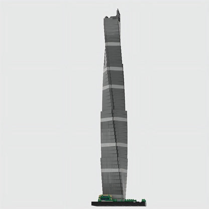 Shanghai Tower MOC Megatall Skyscraper Skyline Building Kit 1:650 Model - 3