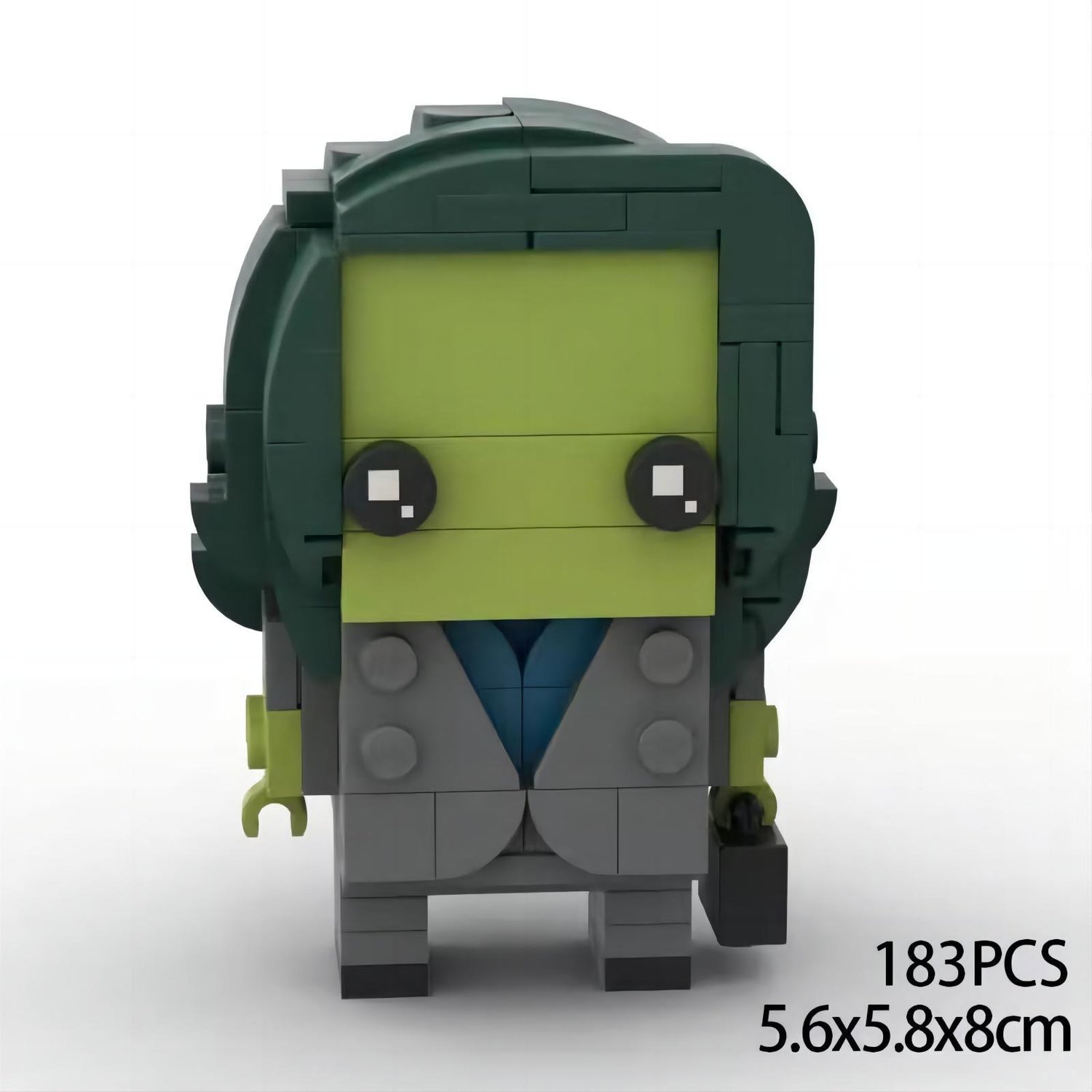 she-hulk brickheadz building set | marvel | moc-124920 - 1