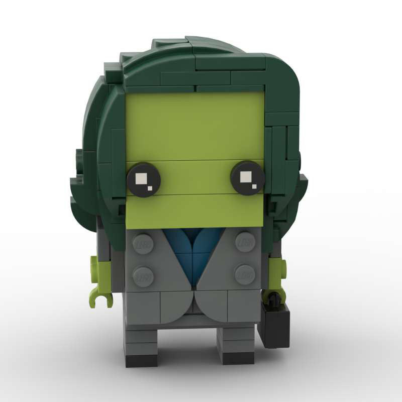 she-hulk brickheadz building set | marvel | moc-124920 - 3