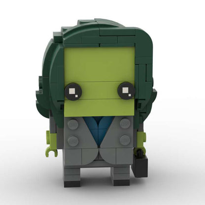 she-hulk brickheadz building set | marvel | moc-124920 - 3