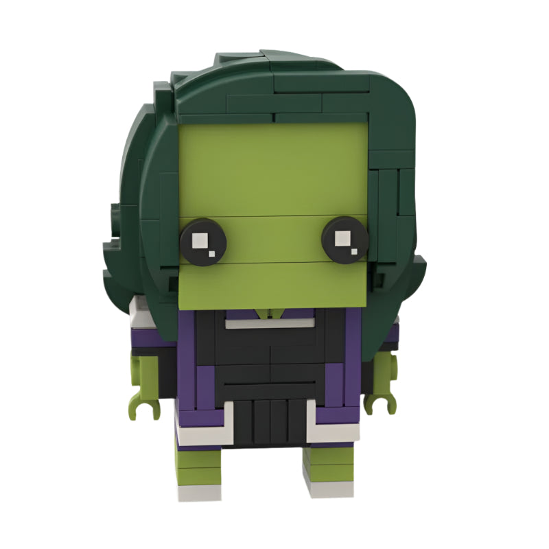 she-hulk brickheadz building set | marvel | moc-124920 - 5