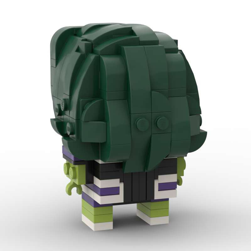she-hulk brickheadz building set | marvel | moc-124920 - 6