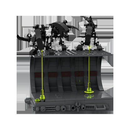 shelf diorama moc building set | aliens | moc-74492 - 3