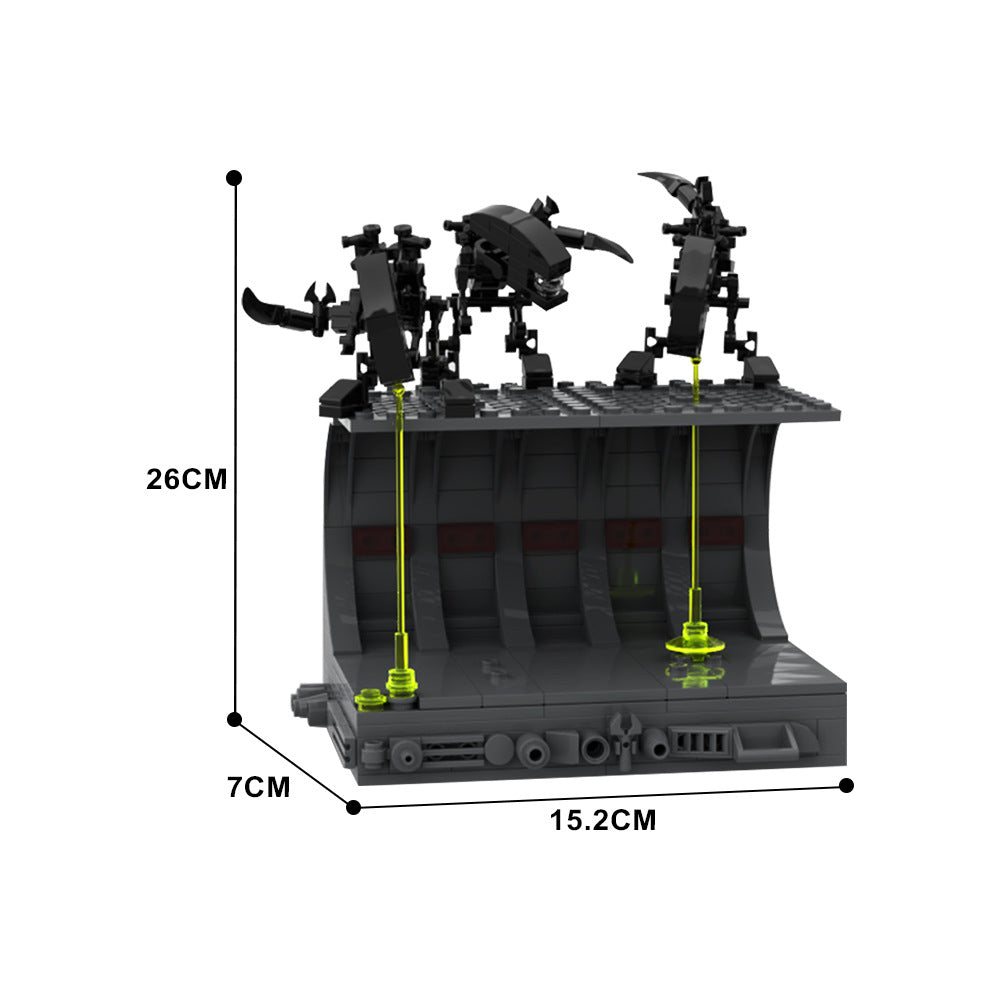 shelf diorama moc building set | aliens | moc-74492 - 4