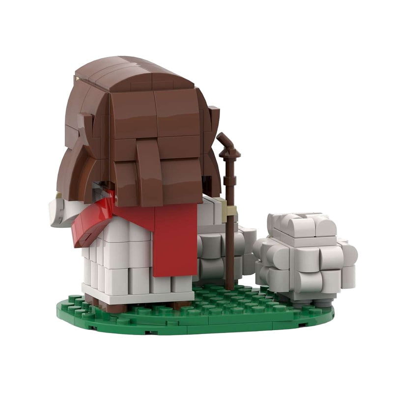 Shepherd And Lamb Cube Character MOC Building Kit | Holiday Display - 3