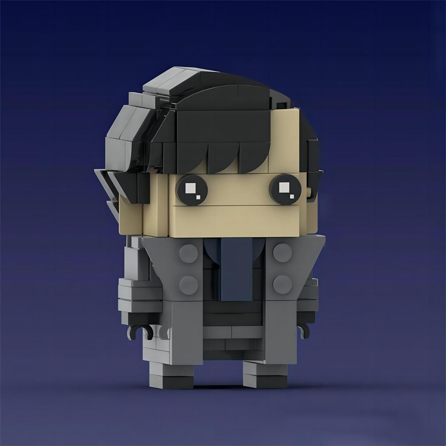 sherlock holmes brickheadz set | lego-compatible detective moc - 1