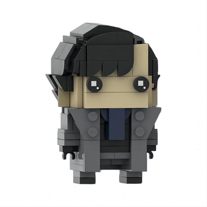 sherlock holmes brickheadz set | lego-compatible detective moc - 2