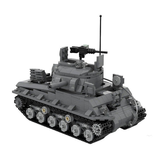 Sherman M4A3 (105) WWII Tank MOC Building Kit | Interior Detail Model - 1