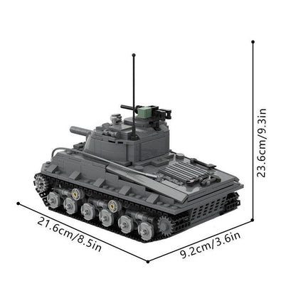 Sherman M4A3 (105) WWII Tank MOC Building Kit | Interior Detail Model - 4