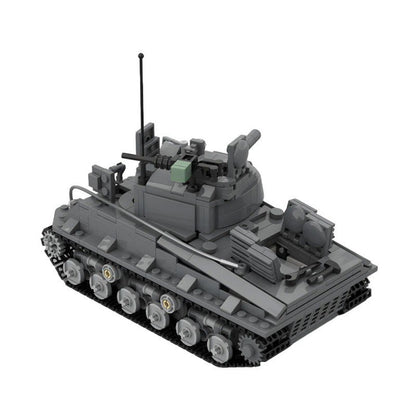 Sherman M4A3 (105) WWII Tank MOC Building Kit | LEGO-Compatible MOC - 2