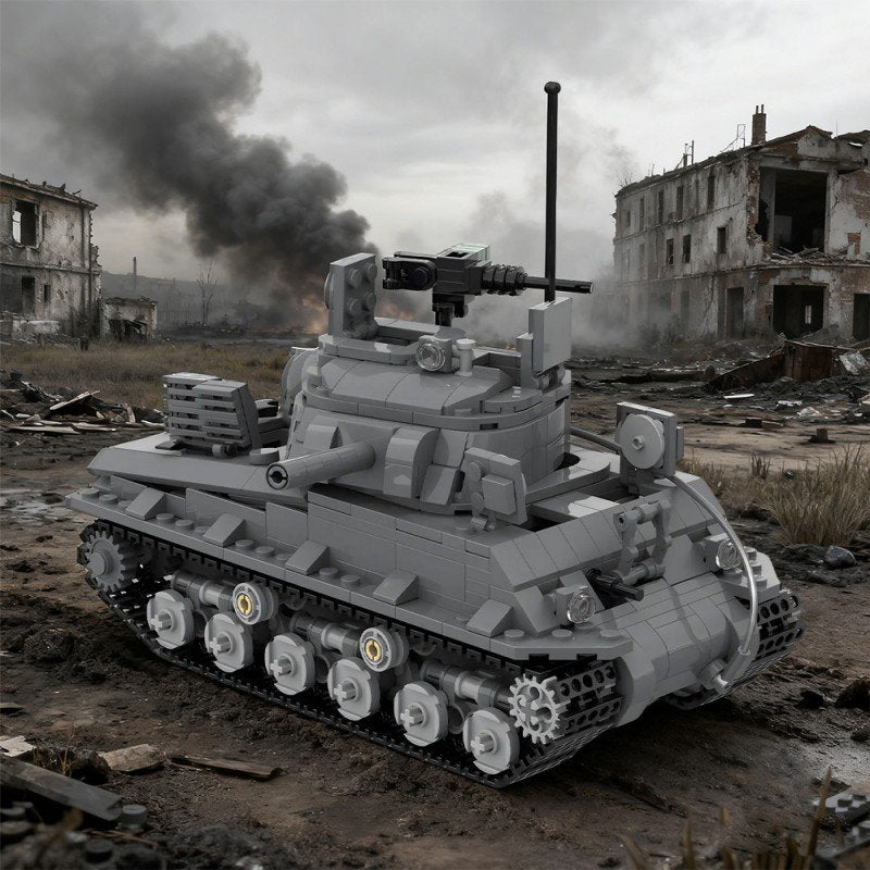 Sherman M4A3 (105) WWII Tank MOC Building Kit | LEGO-Compatible MOC - 5